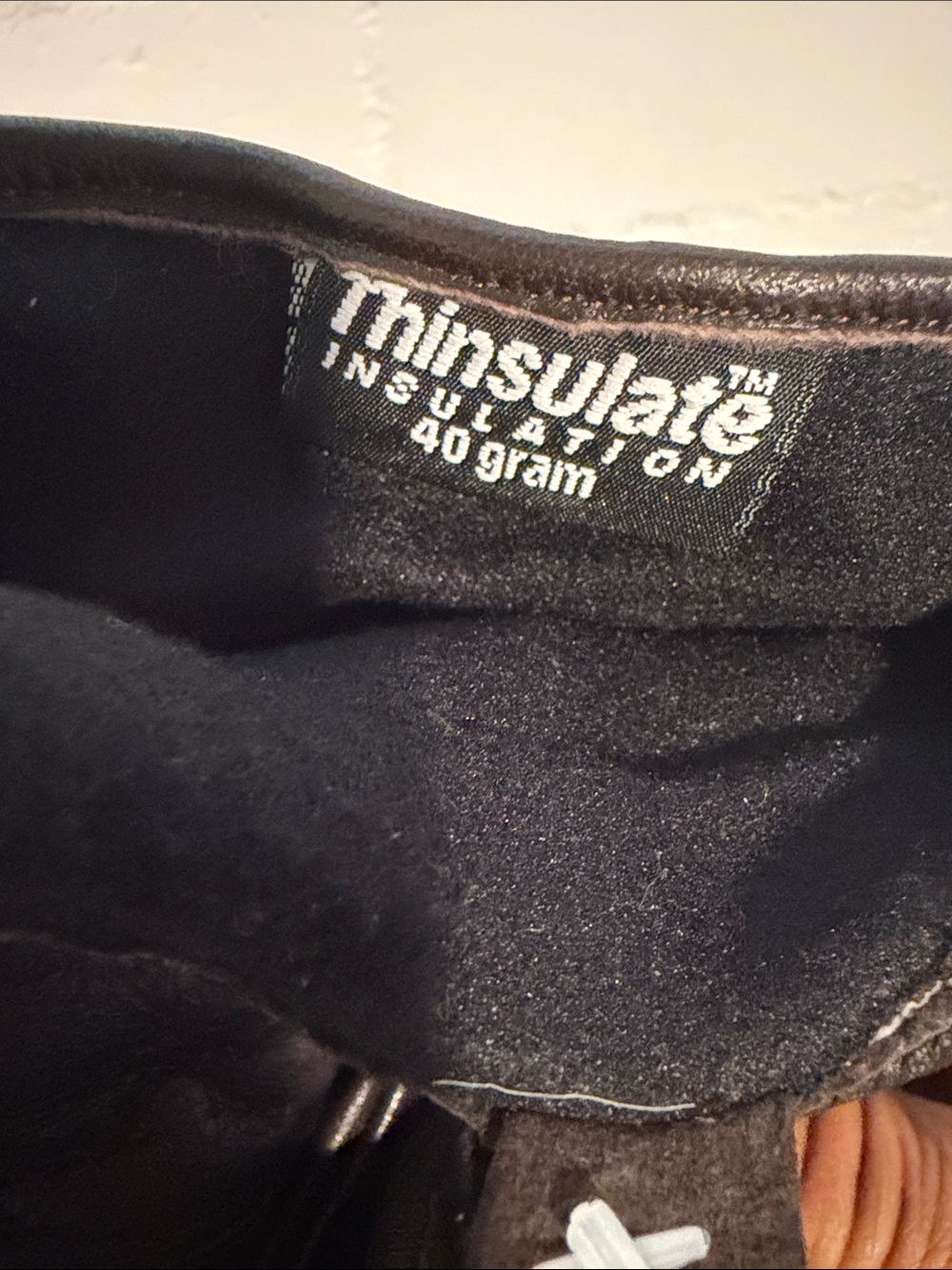 3M Thinsulate Brown Leather Men's Gloves - Picture 3 of 3